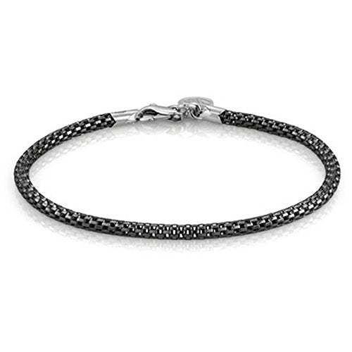 CUBIAMO Silver Oxodised 17cm Bracelet 160101/004