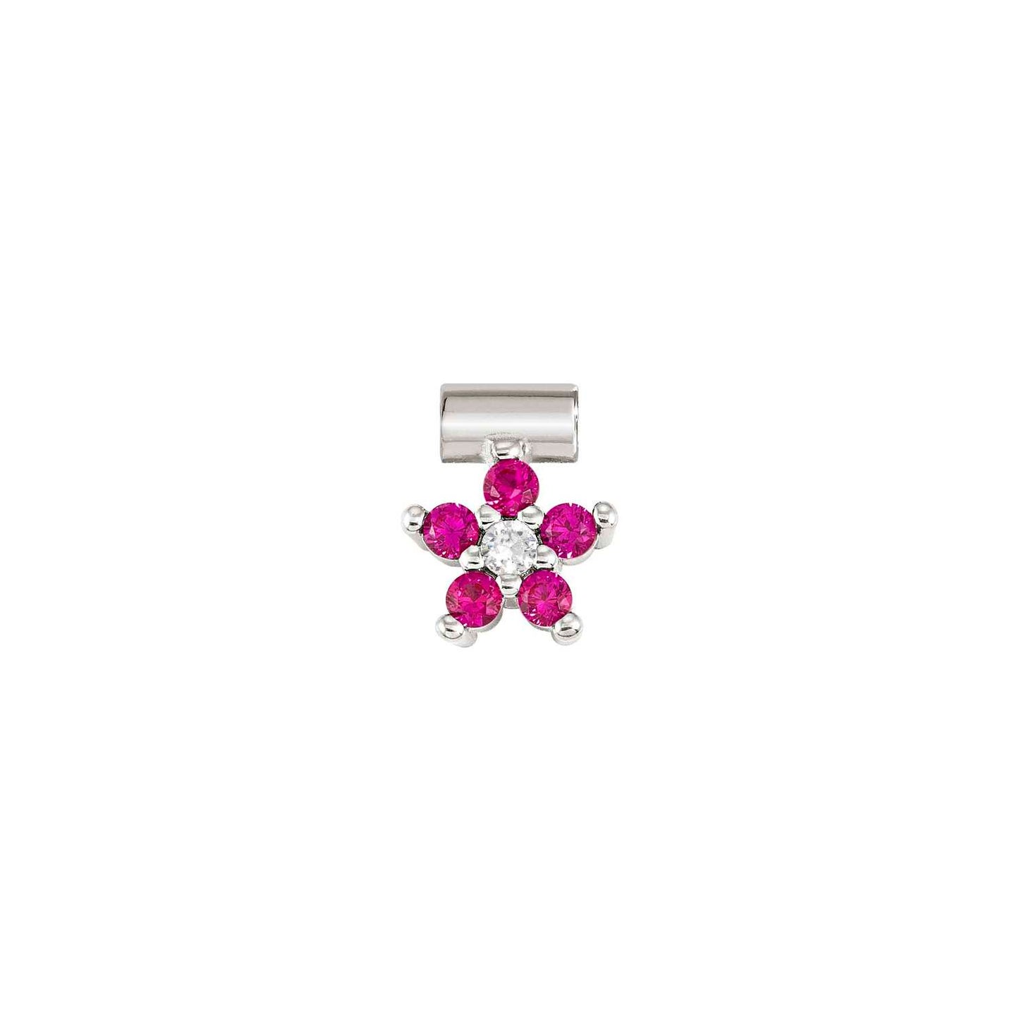 SEIMIA ed, FLORA in 925 sterling silver and cz (FLOWERS) (002_RED)