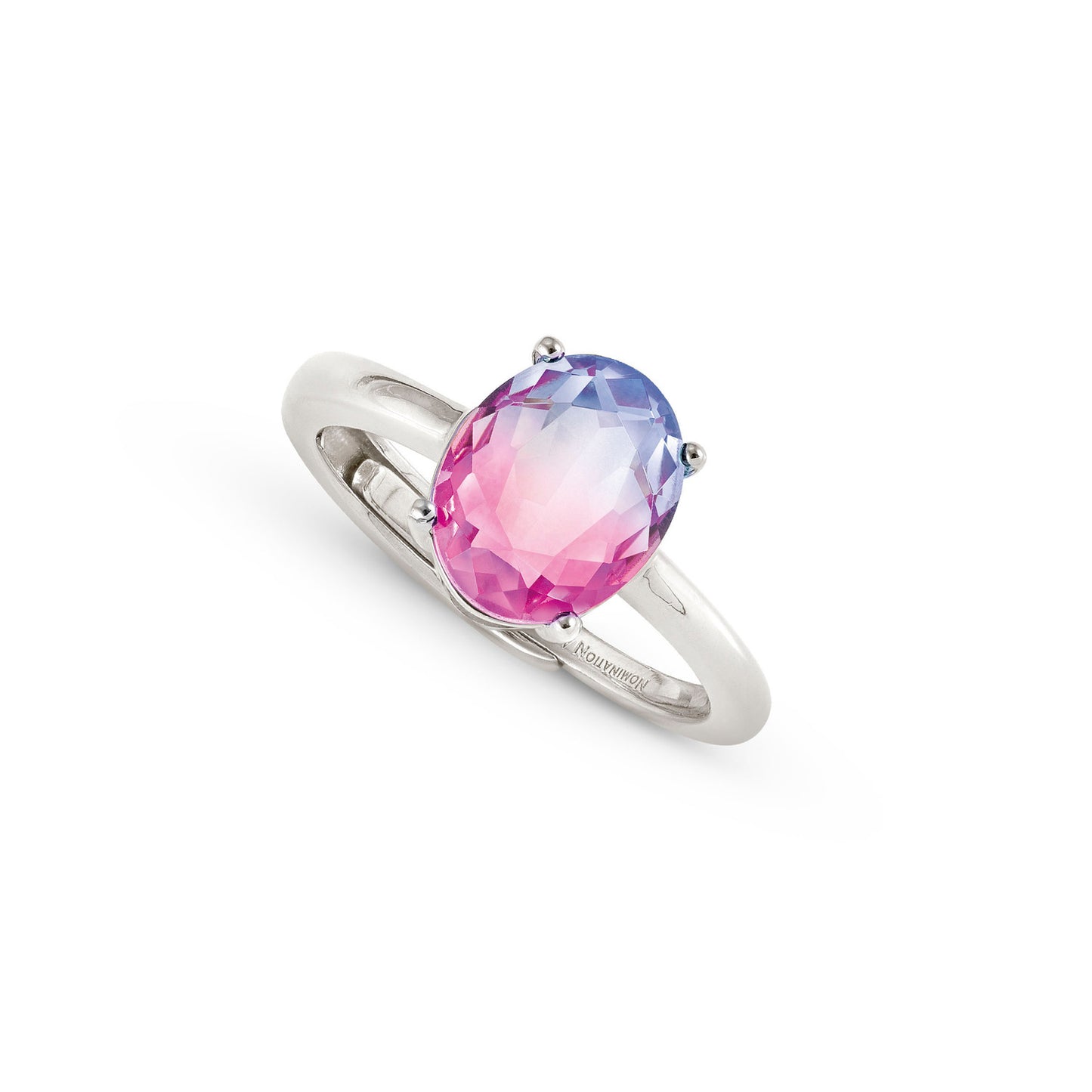 240800/028 SYMBIOSI Sterling Silver BICOLOR stones (028_PINK-PURPLE)