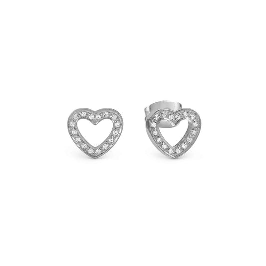 134002/022 Soffio D’Amore Stainless Steel Stud Earrings HEART