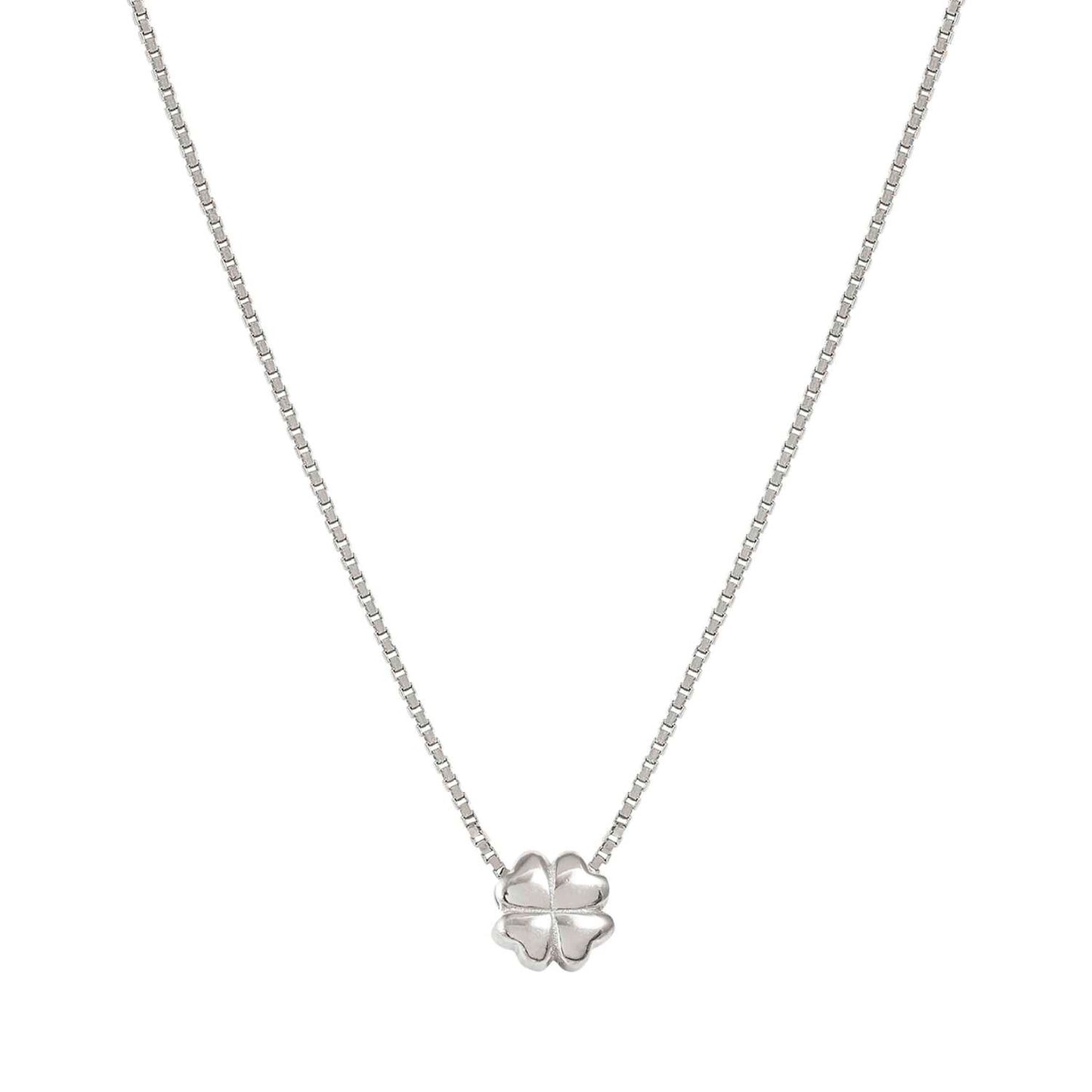 241304/001 Armonica Sterling Silver Necklace with Clover Detail