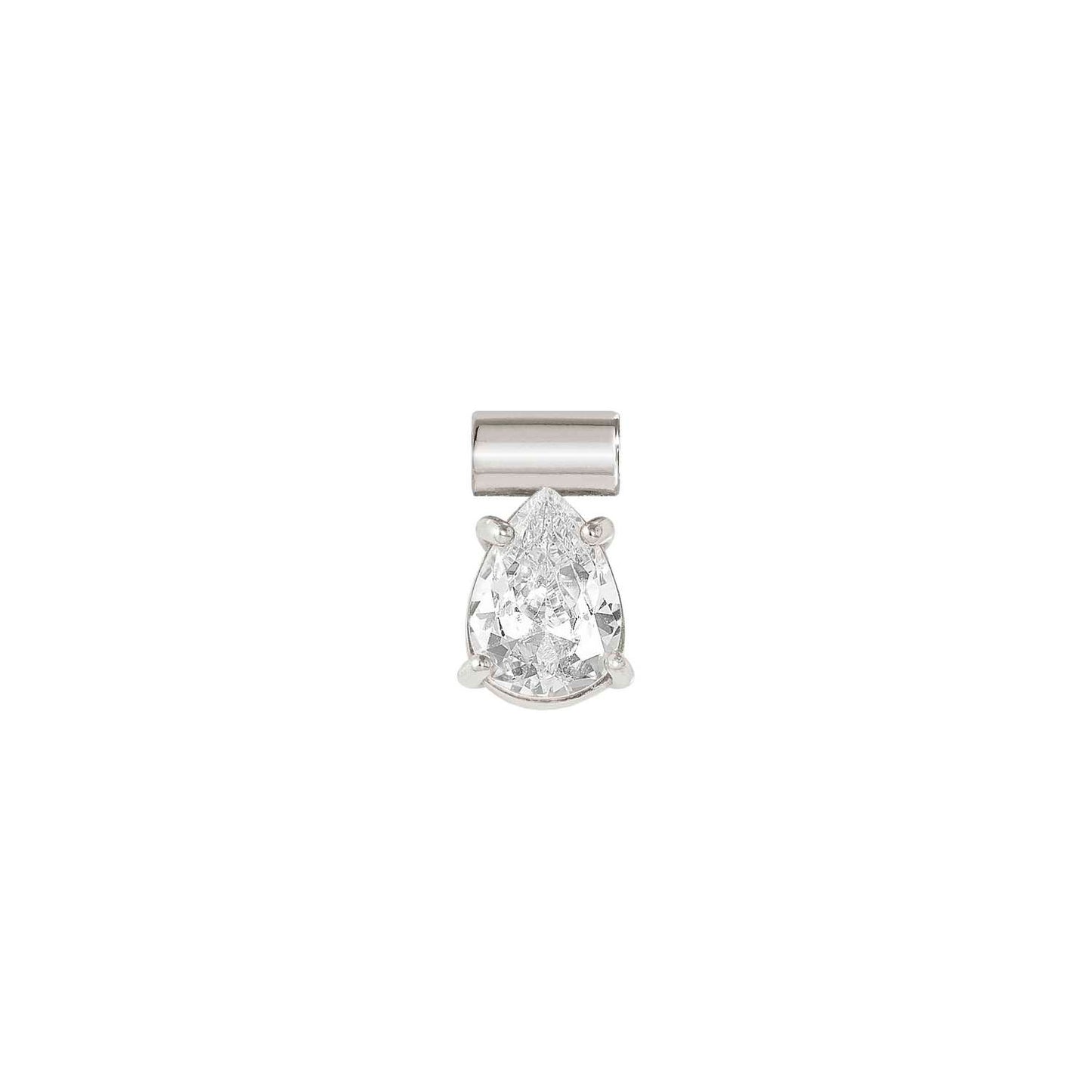 148864/001 SeiMia White Edition CZ Drop Charm