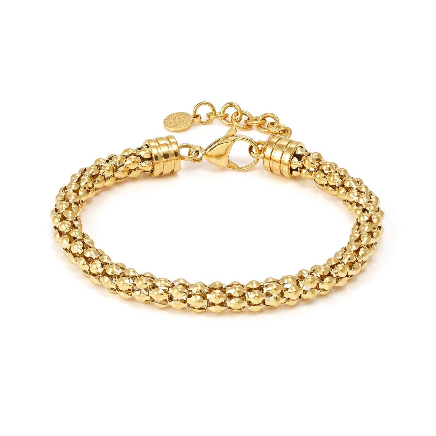 Popcorn Chain Yellow PVD Steel Ecclettica Bracelet 134301/012