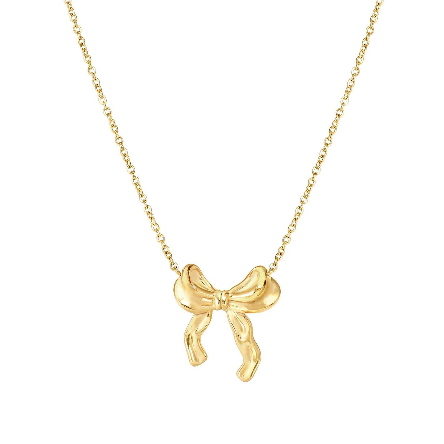 Bow Yellow PVD Steel Ecclettica Necklace 134310/012