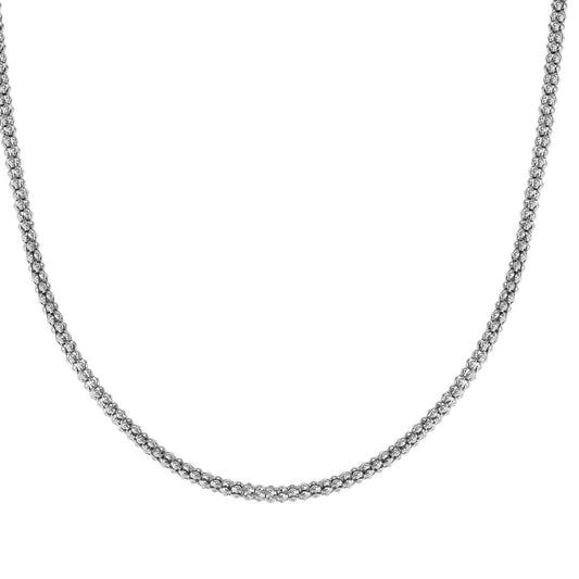 Popcorn Chain Stainless Steel Ecclettica Necklace 134308/001