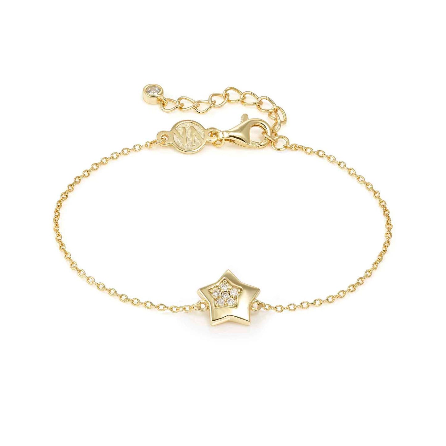 Star Silver YGP & CZ Petit Sparkle Bracelet 242300/009