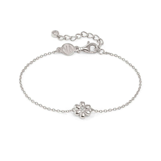 Flower Silver & CZ Petit Sparkle Bracelet 242300/010