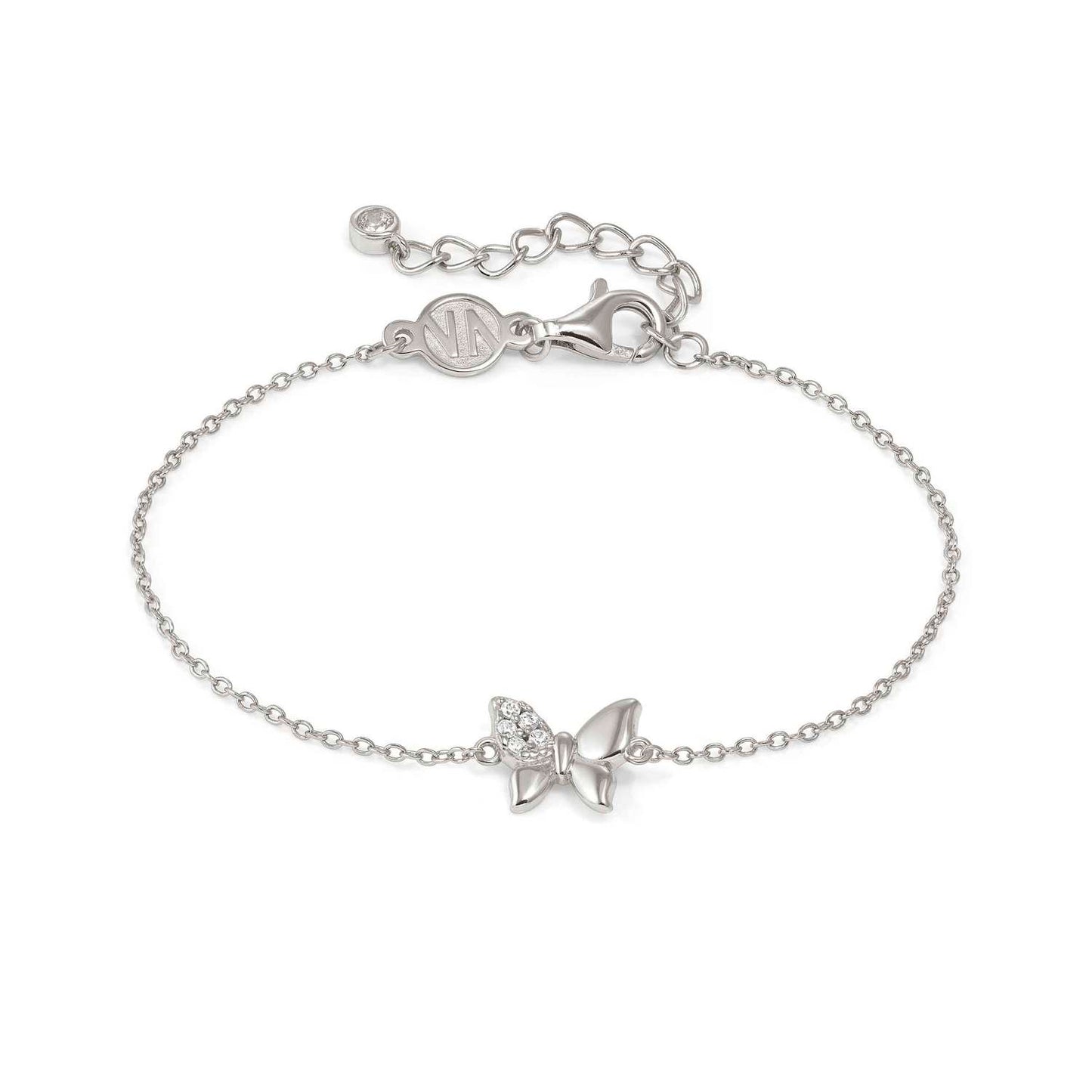 Butterfly Silver & CZ Petit Sparkle Bracelet 242300/040