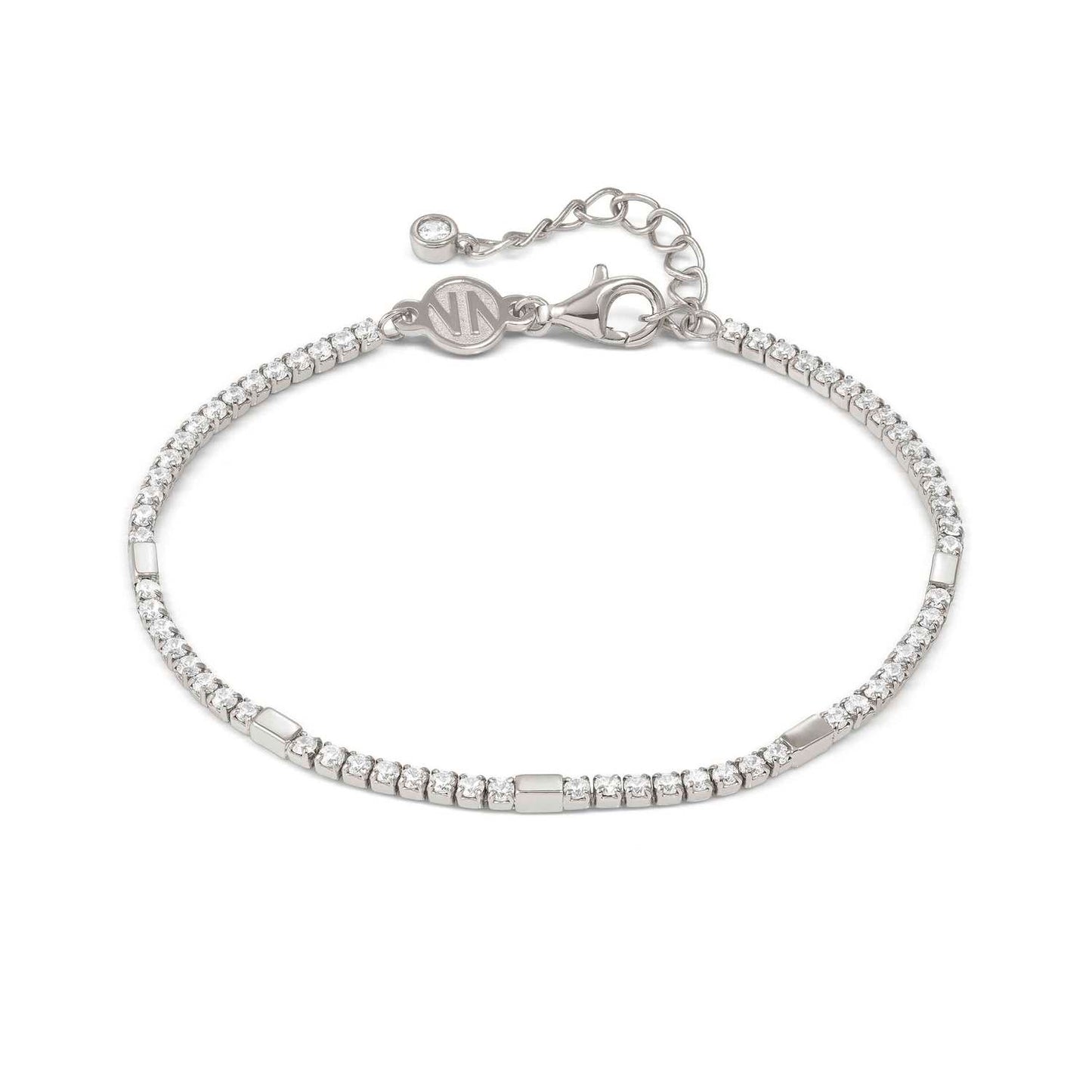 Silver & CZ Petit Sparkle Tennis Bracelet 242301/010