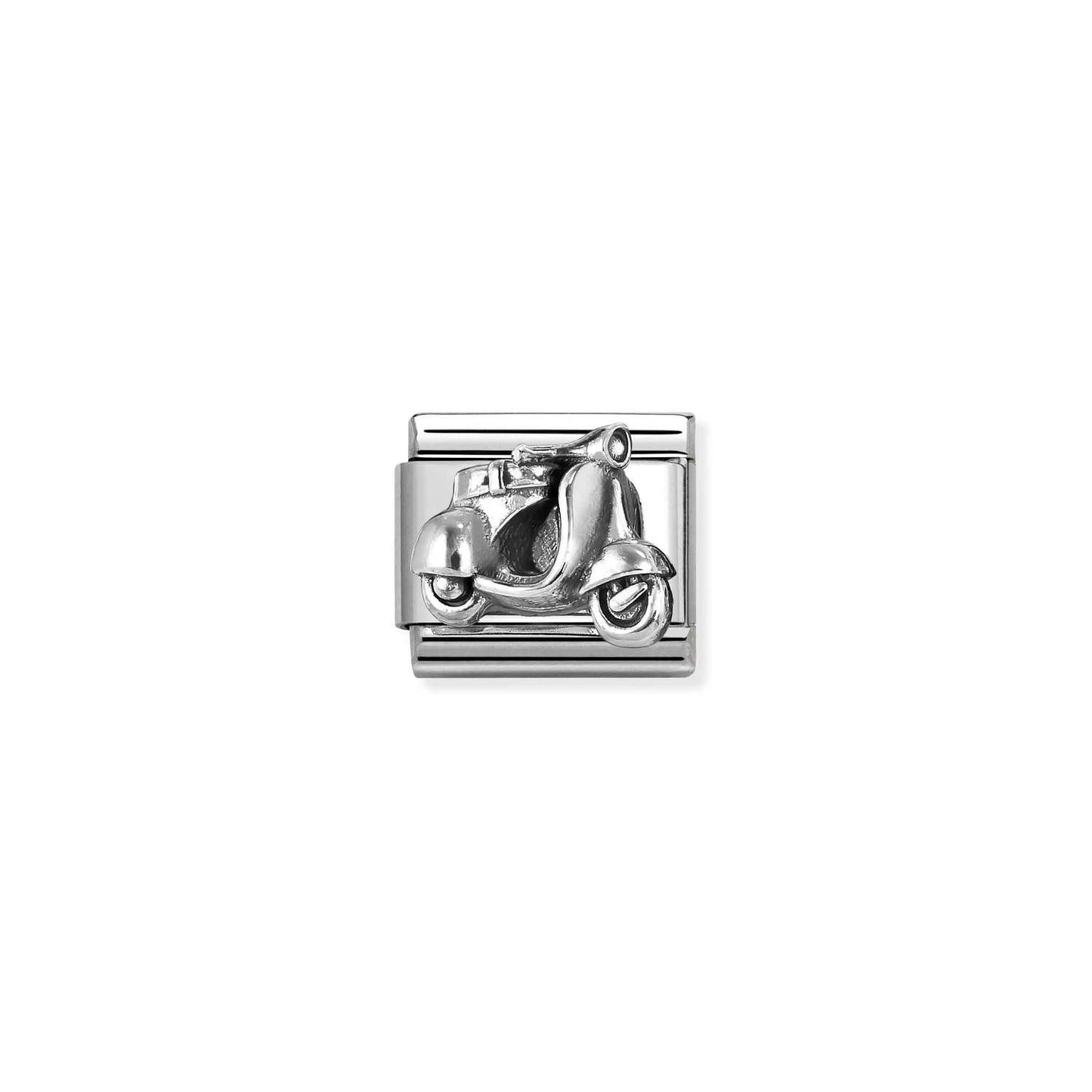 330114/03 Scooter Oxidised Sterling Silver Link SS26