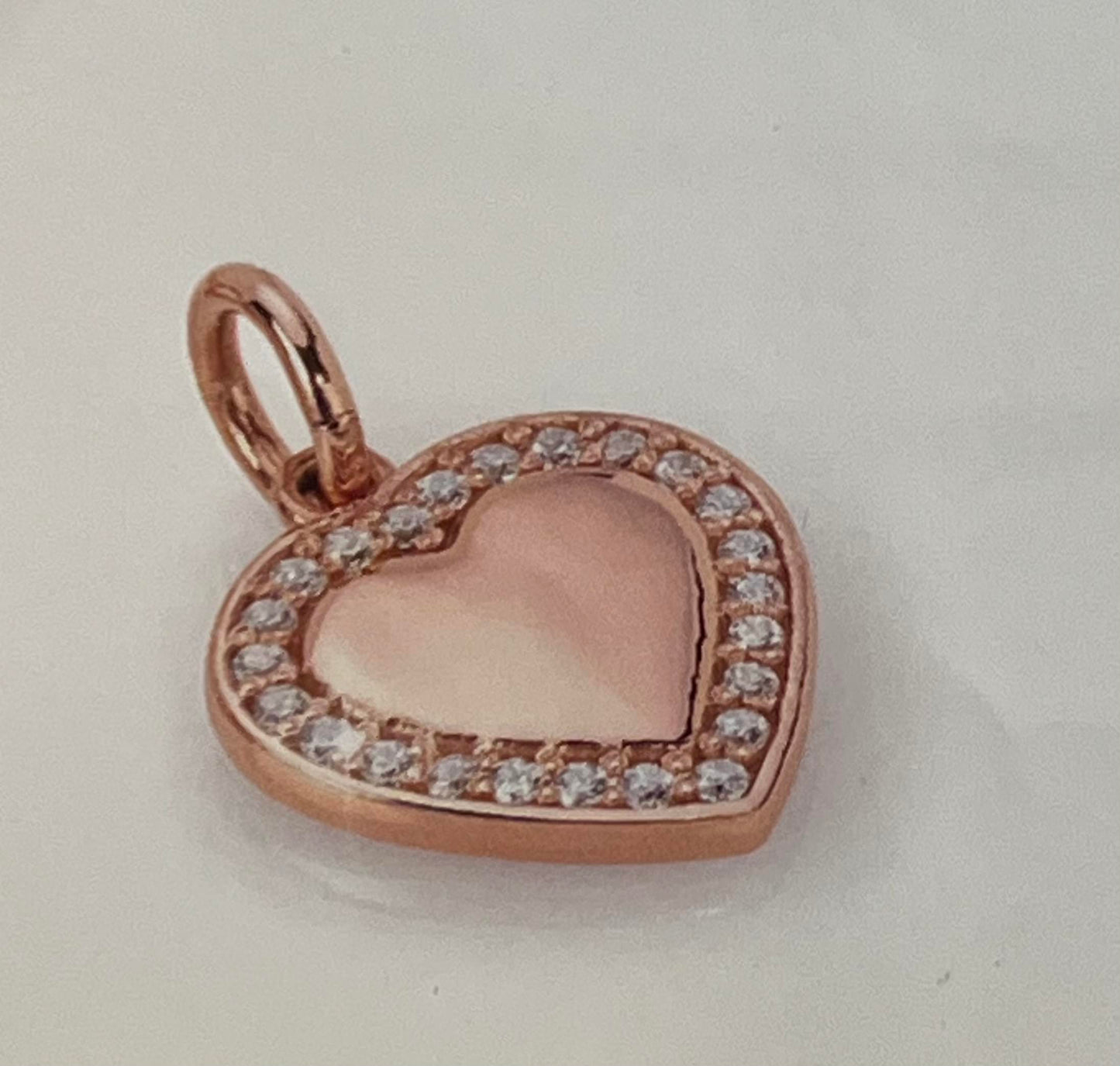 My Pendants Silv & 22k RG CZ Heart Pendant 146502/002