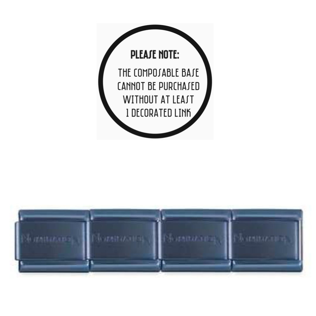 030091/035 Classic Stainless Steel Sapphire Blue Matt (Navy) Finish PVD Base Bracelet