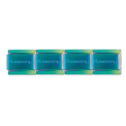 030091/037 Classic Stainless Steel Iridescent (Oil Slick) Matt Finish PVD Base Bracelet