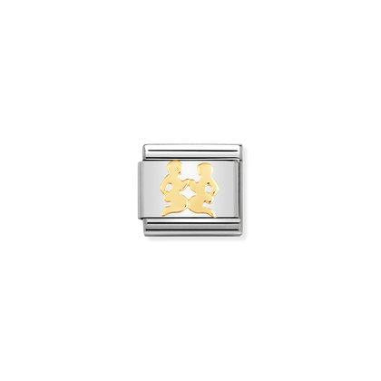 030104 Classic 18ct Yellow Gold Zodiac Link