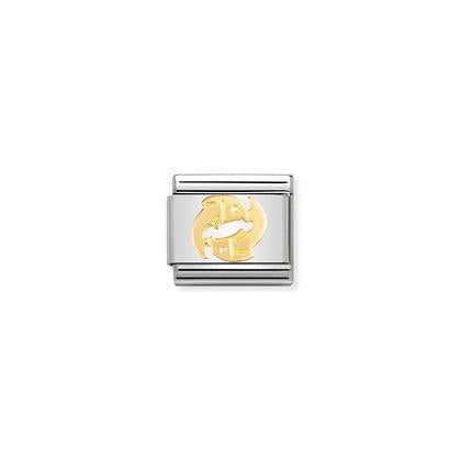 030104 Classic 18ct Yellow Gold Zodiac Link