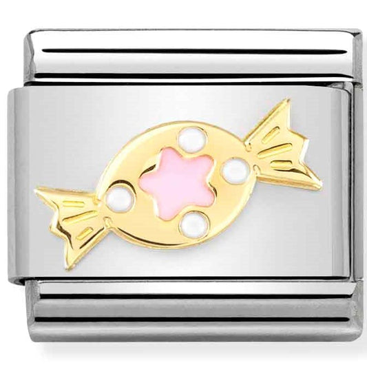 030272/72 Classic St.steel, enamel. 18k gold Pink Sweet