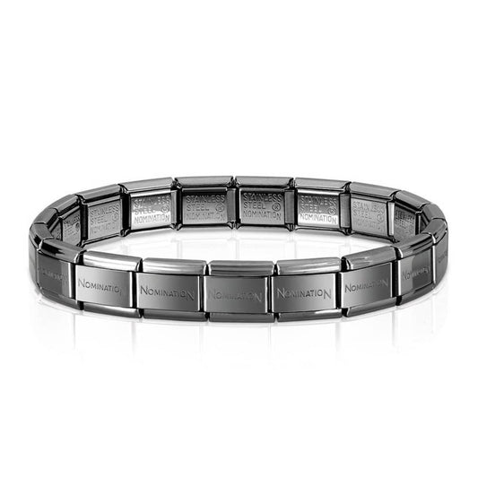 030091/002 Classic Stainless Steel Black PVD Base Bracelet