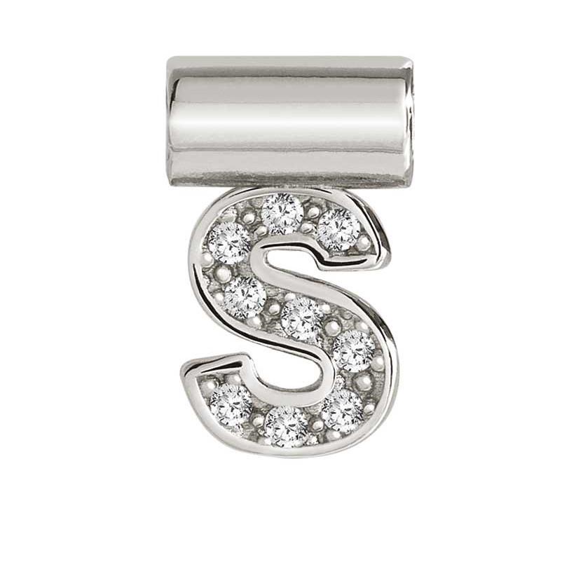 147115/019 SeiMia Letter S 925 Silver + CZ