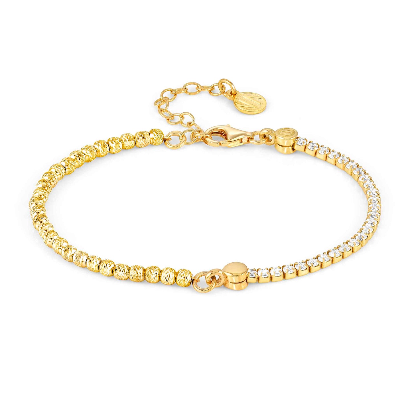 148615/012D CHIC & CHARM bracelet ed. CELEBRATION 925 silver,CZ. Yellow Gold