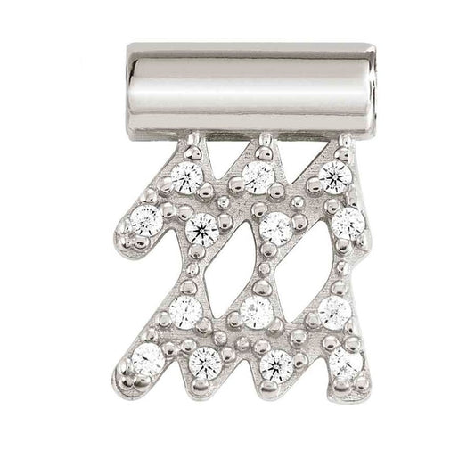 148808/011D SeiMia SYMBOLS ed. ZODIAC 925 silver, CZ, Aquarius