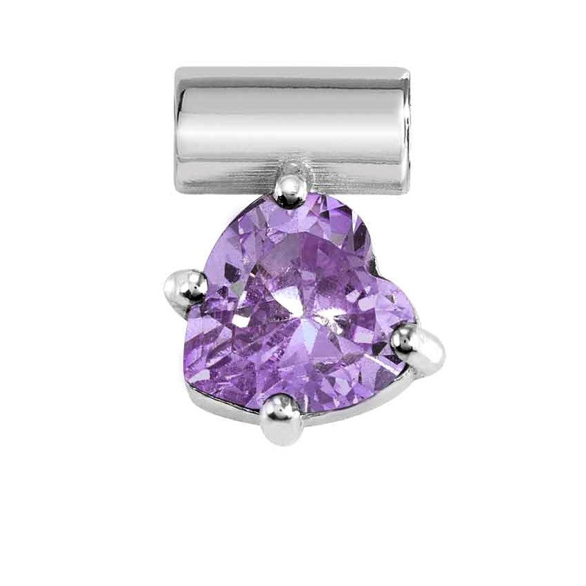 148809/001 SeiMia SYMBOLS ed. LOVE 925 silver, CZ, PURPLE