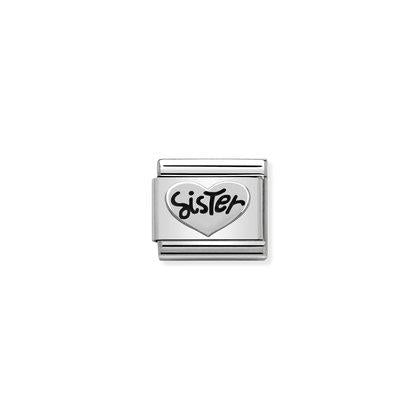 330101/11 Classic Shine Sister Heart Link