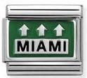 330208/19 CL OXIDIZED PLATES in steel? enamel & silver MIAMI Freeway (America)