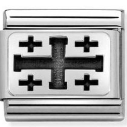 330108/05 Classic Silver  Cross of Jerusalem