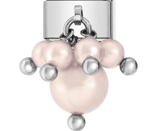 030609/06 Classic stainless steel with PEARL Pastel pink