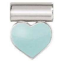 147118/002 SeiMia SYMBOLS,925 silver & enamel Heart Turquoise