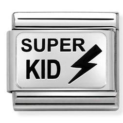 330208/33D Classic,S/steel, enamel,silver.Super Kid