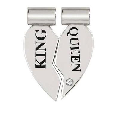 147125/002D SeiMia, silver, cz , King and Queen