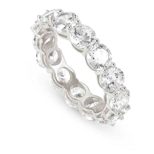 CHIC & CHARM JOYFUL ed. ring in 925 silver and cz (LARGE) Silver Size17