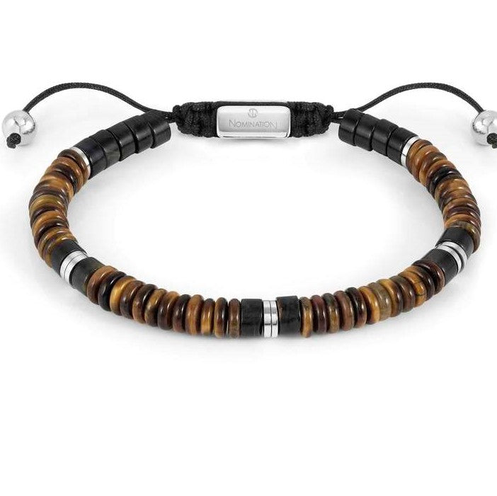 INSTINCT STYLE bracelet,steel, JASPER TIGER EYE