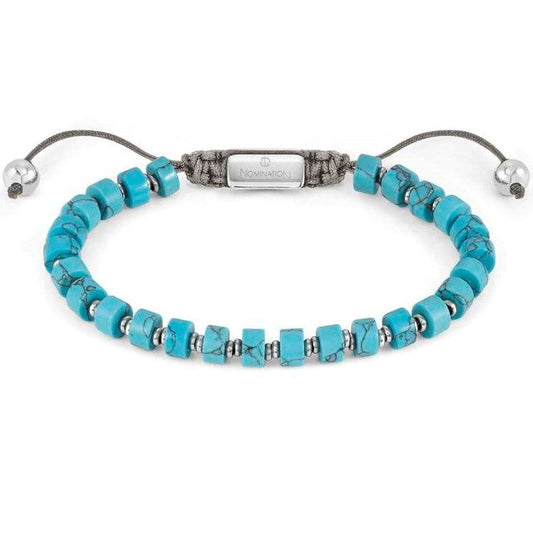 027926/033* INSTINCT STYLE,bracelet ,steel. stones TORQUOISE