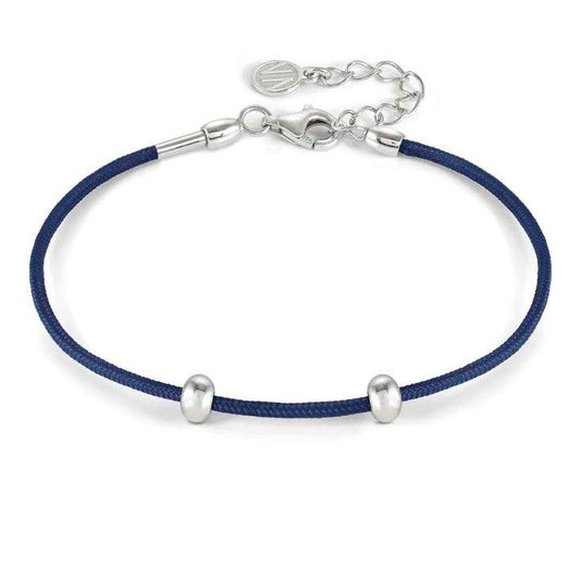 148819/004 SEIMIA bracelet ed. CANDY in 925 silver and fabric BLUE