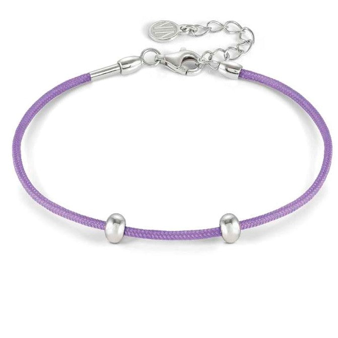 148819/009 SEIMIA bracelet ed. CANDY in 925 silver and fabric LILAC