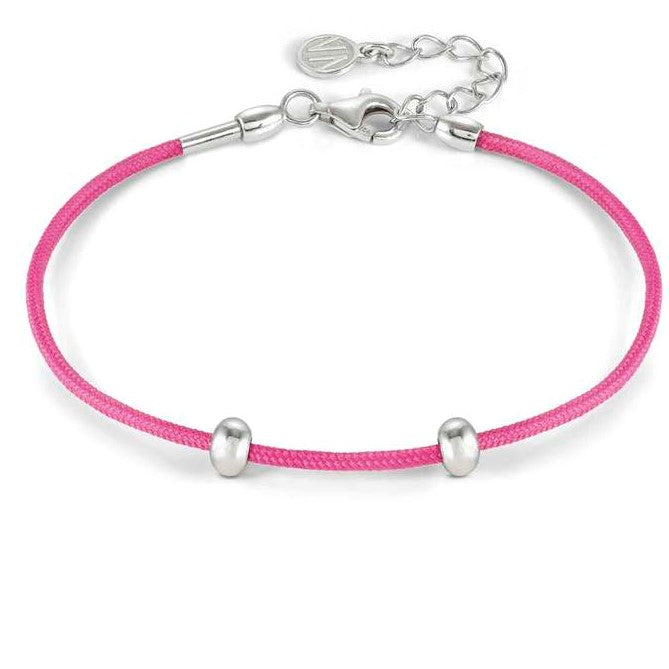 148819/011 SEIMIA bracelet ed. CANDY in 925 silver and fabric FUCHSIA