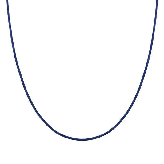 148820/004 SEIMIA necklace ed. CANDY in 925 silver and fabric BLUE