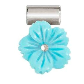 148804/003 SeiMia SYMBOL, Turquoise paste flower in 925 sterling silver