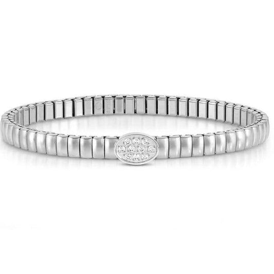 046007/053 XTE XSMALL bracelet ed. LIFE in steel and cubic zirconia Oval