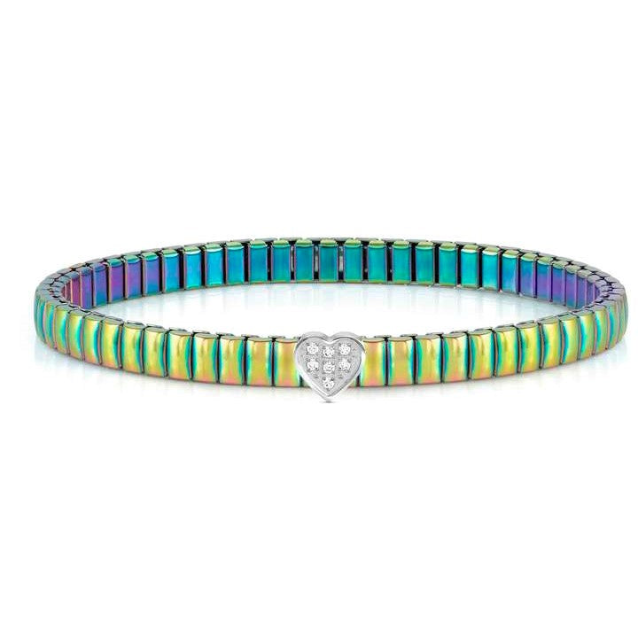 XTE XSMALL bracelet ed. LIFE in steel and cz fin. MIXCOLOR Heart