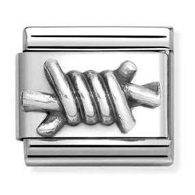 330101/66 NEW Classic Sterling Silver BARBED WIRE Link