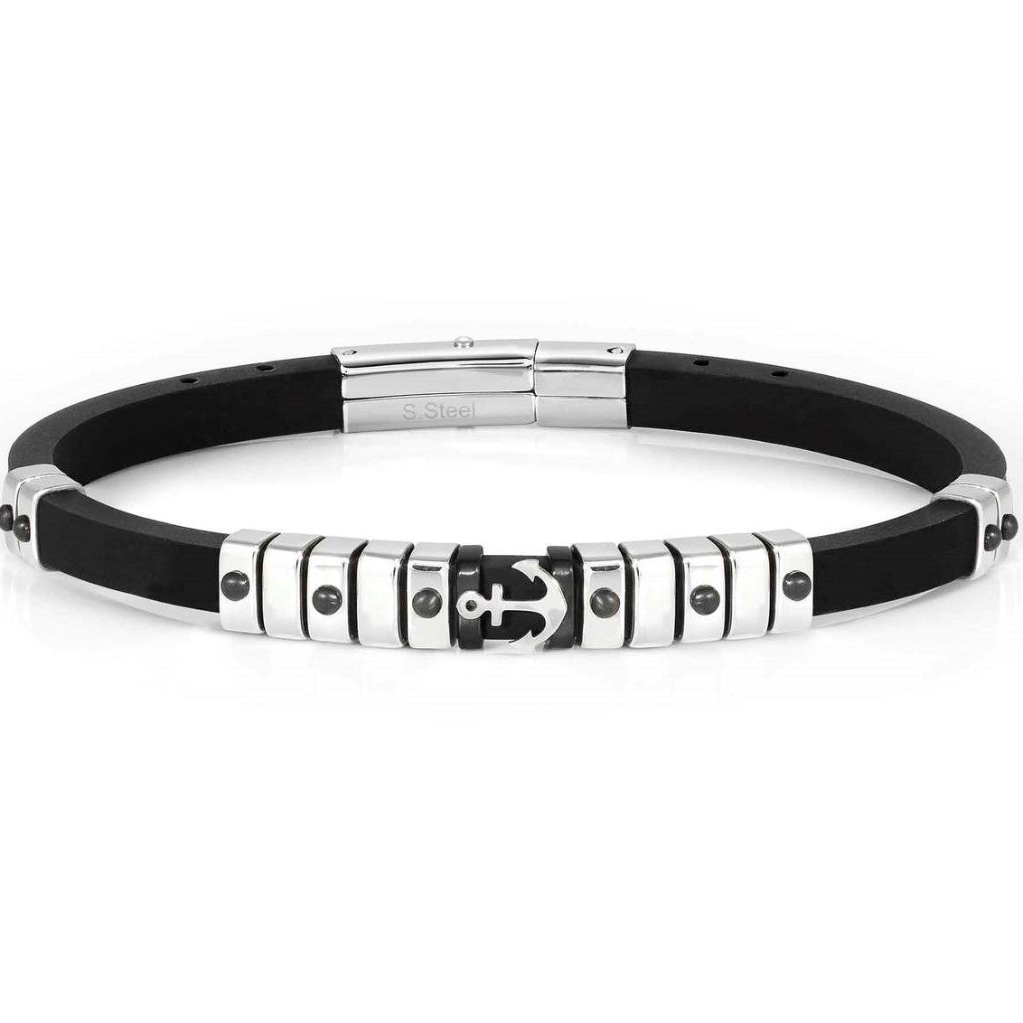 028813/002 CITY NEW EDITION Rubber & Steel Bracelet Anchor