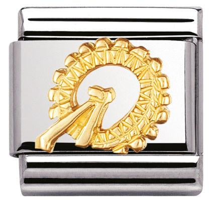 030144/01 Classic RELIEF SYMBOLS (UK) ,S/Steel,18k gold, London eye