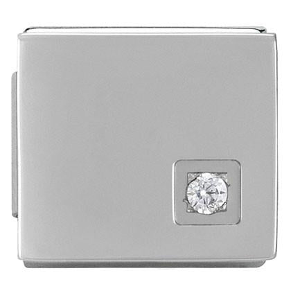 Composable Ikons SYMBOLS in stainless steel and  zirconia (04_WHITE cz low)