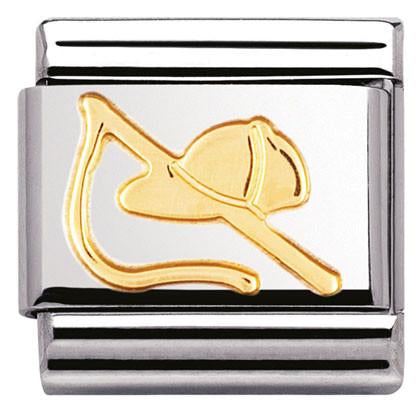 030106/18D Classic S/Steel,18k gold riding hat & Crop