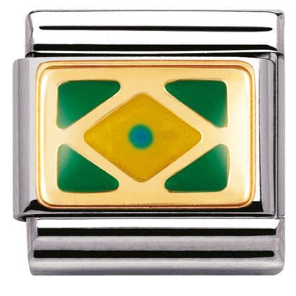 030235/02 Classic ,S/steel,enamel,18k gold,BRAZIL (America)