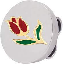 MYBONBONS 18K YG & Enamel Tulip Disc 065084/004