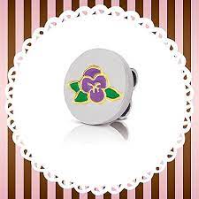 MYBONBONS 18K YG & Enamel Violet Disc 065084/006